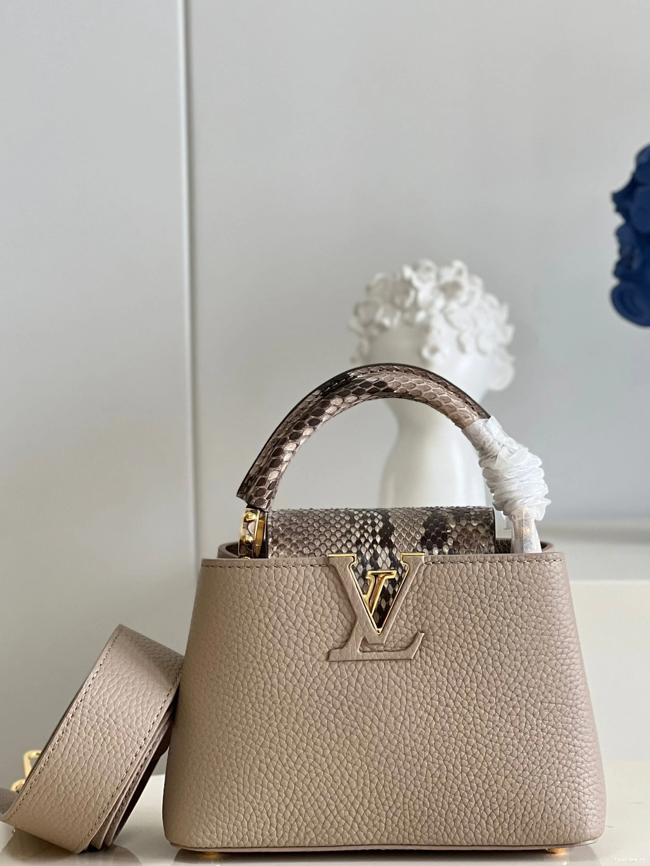 First bag ru VUITTON CAPUCINES MINI LOUIS 0802